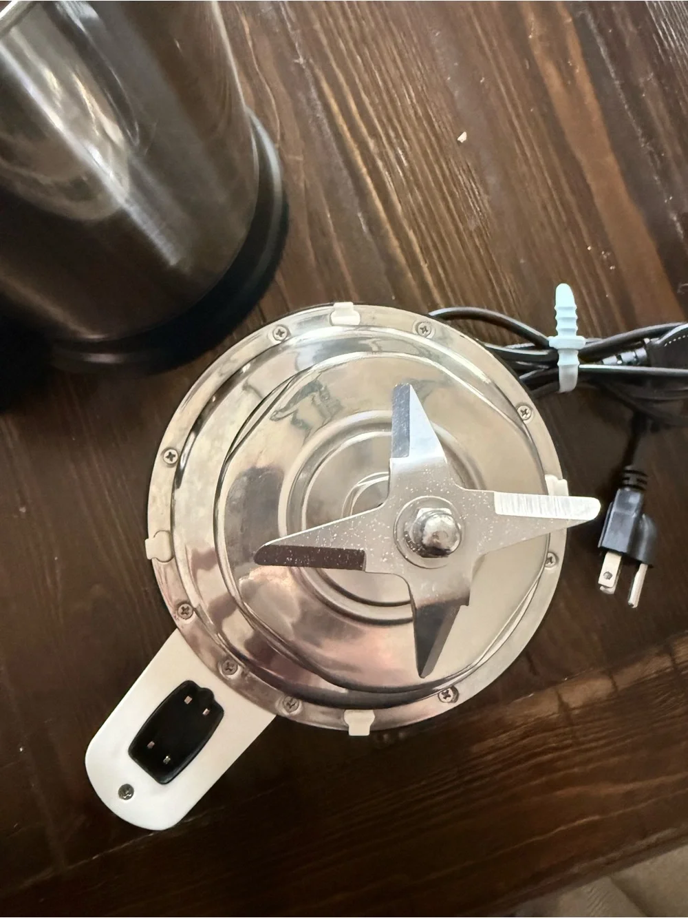 Electric Stainless Steel Milk Frother - Silver